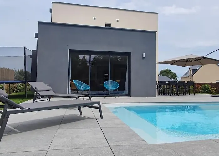 بيت للعطل Maison Neuve Avec Piscine Chauffee De Mai A Septembre A 6 Minutes De La Gonneville-en-Auge