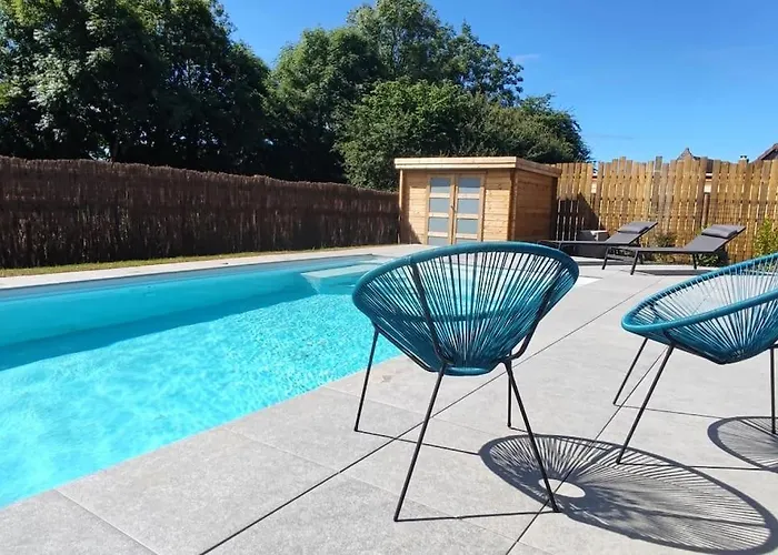 بيت للعطل Maison Neuve Avec Piscine Chauffee De Mai A Septembre A 6 Minutes De La Gonneville-en-Auge